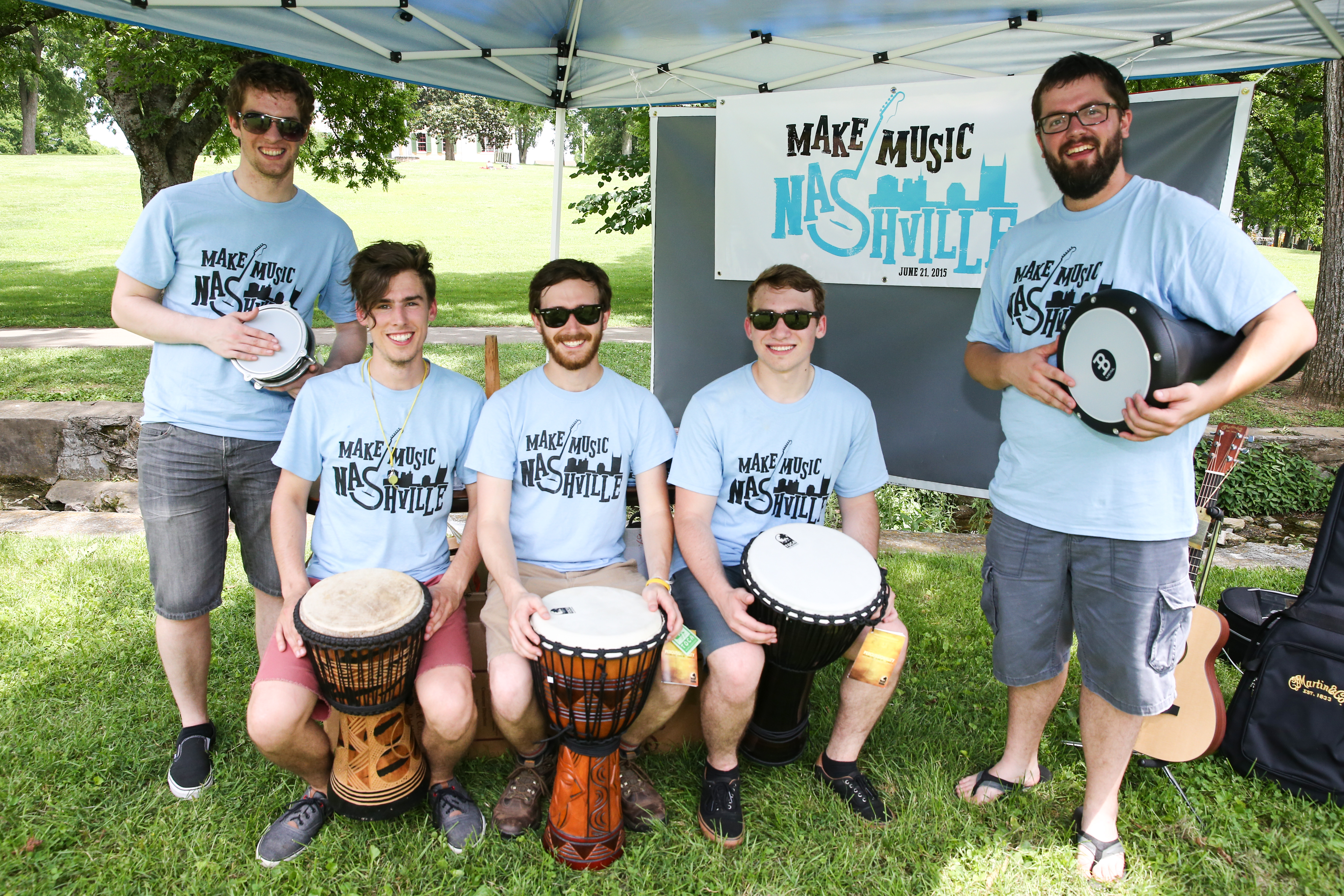 Make Music Nashville Cofounders and Volunteers at Make Music Day 2015